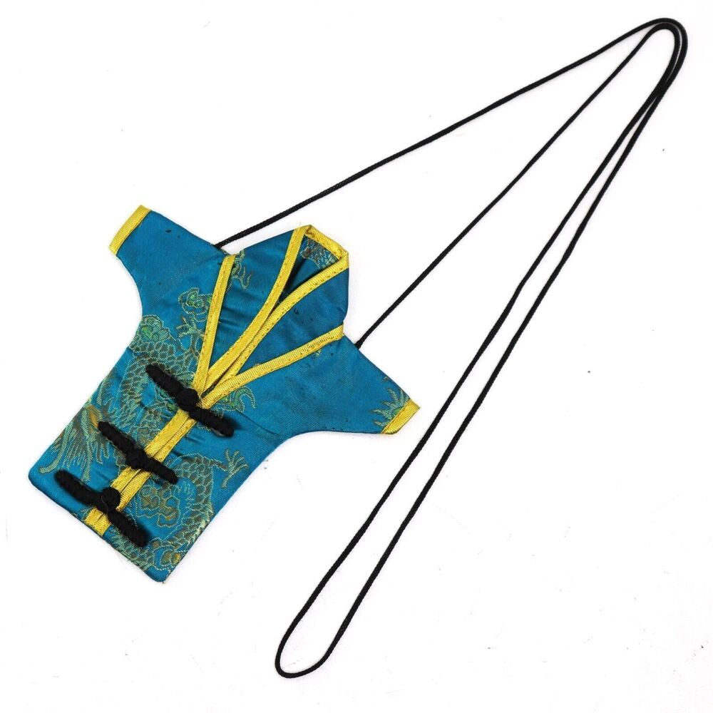 Kimono Crossbody Card Handbag Women Micro Teal Silk Purse Shoulder Bag